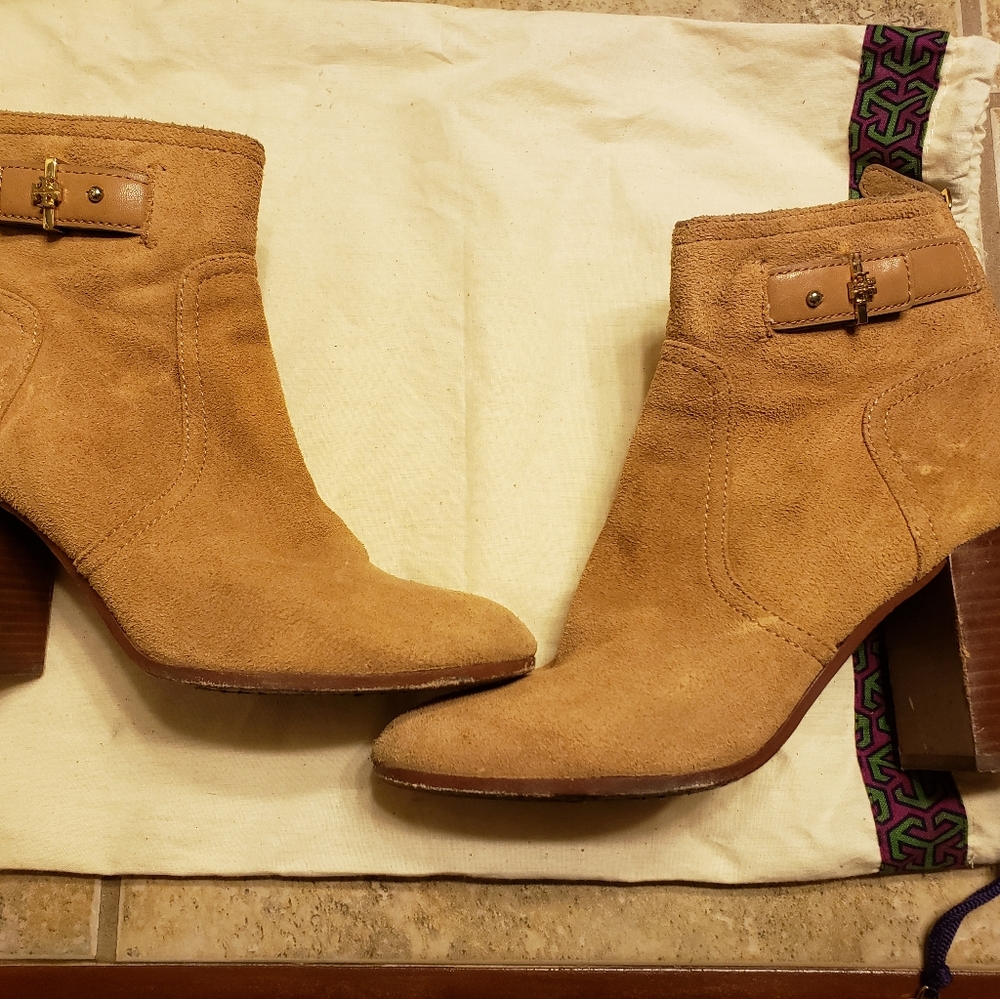 Suede Tory Burch booties
